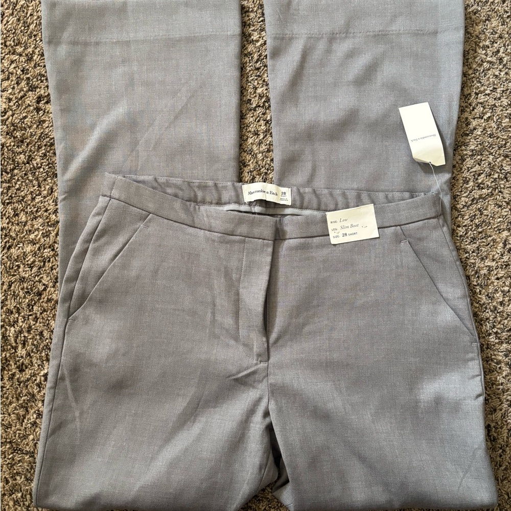 Abercrombie & Fitch Charcoal Slim Boot Pants